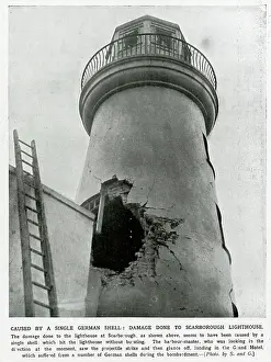Ruines: German shell damaged Scarborough 1914