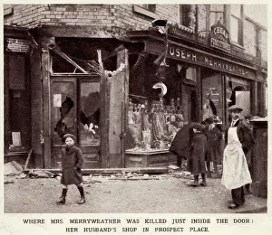 Ruines: German shell damaged Scarborough 1914