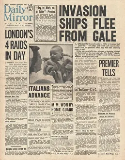 Gales: German shipping hampered by RAF and Gales