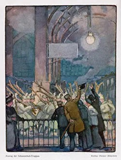 Truppen: GERMAN SKI-TROOPS LEAVE