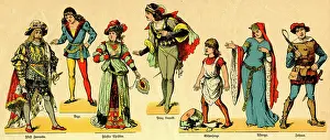 Fairytale: German Sleeping Beauty pantomime characters