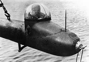 Lifted: German small submarine Neger, 1944