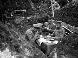Meals: German sodliers have a coffee break, 1915