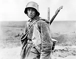 Arras: German soldier of an assault troop, 1918