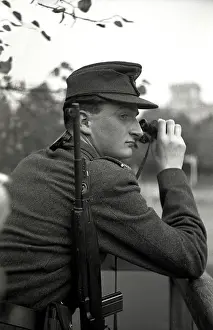 Binoculars: A German soldier, Berlin