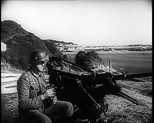 Manning: A German Soldier Manning a Machine Gun Somewhere