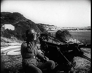 Manning: A German Soldier Manning a Machine Gun Somewhere