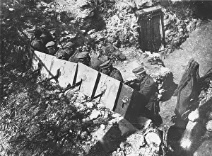 Defences: German soldiers in the Argonne WWI