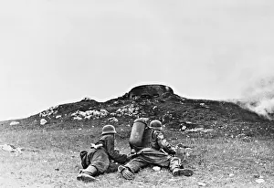 Thrower: German soldiers attack a bunker on the Eastern front, 1941