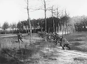 Argonne: German soldiers attacking WWI