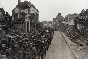 Arras: German soldiers in Bapaume, 1918