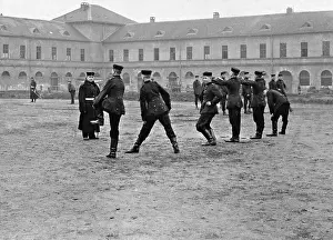 Infantery: German Soldiers on a Barrack Yard, 1902