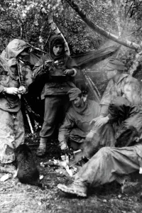 Campfire: German soldiers on the Beskid Front, 1944