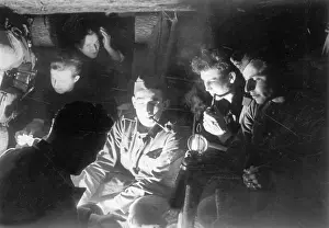Northwestern: German soldiers in a bunker on the Eastern Front, 1943