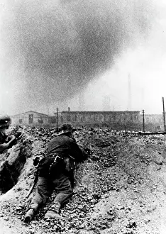 Wetterau: German soldiers in close combat - Eastern Front, 1942