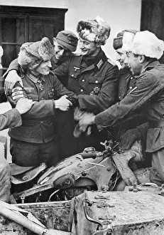 Fists: German soldiers during combat in Silesia, 1945