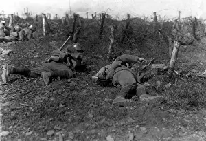 Cutters: German Soldiers Cut their Way through a Barbed Wire Entangle