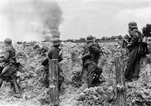 Backview: German Soldiers at the Eastern Front