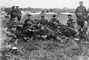 Cookware: German soldiers eat, 1912