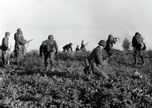Disturbed: German soldiers fight partisans on the Eastern Front