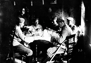 Armand: German soldiers having a meal, 1916