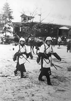 Kiln: German soldiers in Klin, 1941