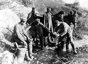 Macedonian: German soldiers in the Macedonian mountains, 1917