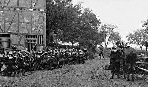 Observed: German soldiers on maneuvers, 1905