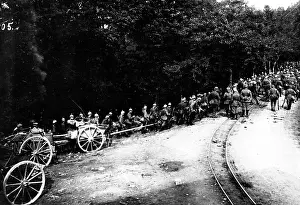 Armand: German soldiers on the move, 1915