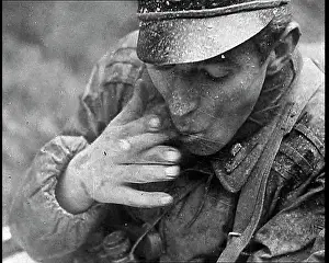 German Soldiers Relaxing With Cigarettes