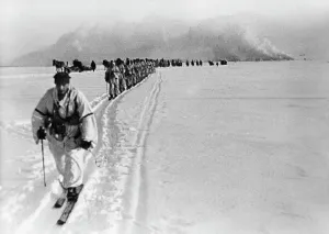 Skis: German soldiers at the southern sector of the Eastern Front