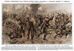 Vanquished: German soldiers surrender at Thiepval, 1916