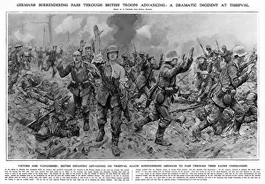Vanquished: German soldiers surrender at Thiepval, 1916