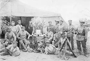 Windhoek: German soldiers at the time of the uprising of the Herero in