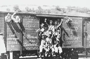 Messages: German soldiers to the front WWI