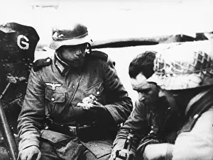 Pausing: German soldiers WWII