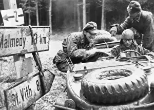 Disarmed: German SS troops with the 1st Panzer division