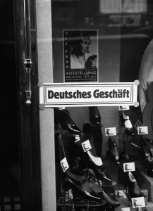 Hatred: German store during the boycott of jewish shops