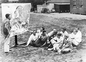Beckenham: German students during a lesson in an English school, 1934