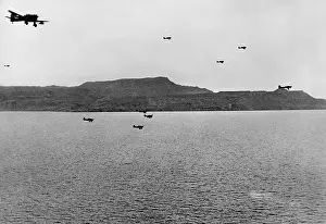Crete: German Stuka on the way to Crete, 1941