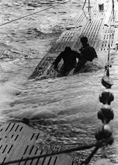 Surfaced: German submarine on an enemy voyage