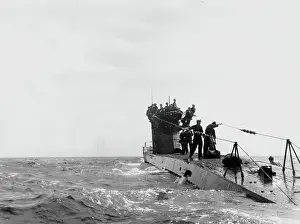 Surfaced: German submarine on an enemy voyage