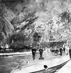 Docked: German submarines base in World War I