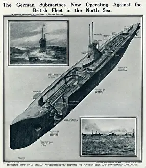 Flatter: German submarines in North Sea by G. H. Davis