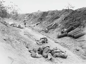 Queant: German sunken road WWI