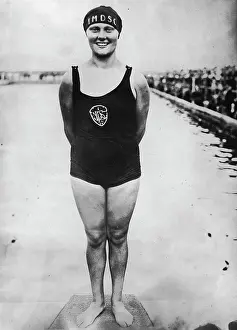 Schrader: The German swimmer Hilde Schrader wins