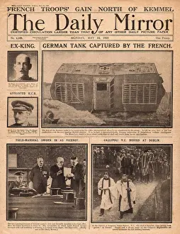 Somers: German tank captured, WW1