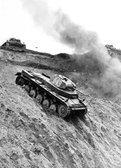Apprentices: German tank II during a training, 1939