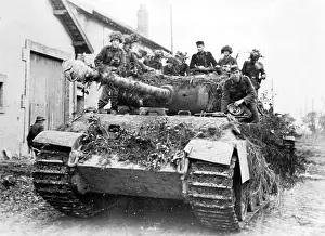Lothringen: German Tank in Lothringen