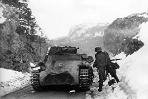 German tank in Norway, 1940
